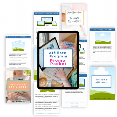 Affiliate Program Promo Packet Mock Up Graphic